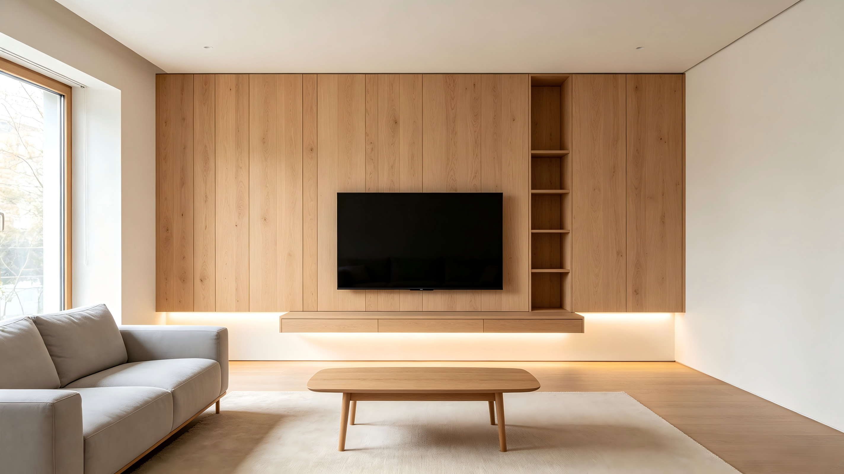 Project Case | Nordic Style: A Warm Home Aesthetic with Full-house Wood Wall Panels